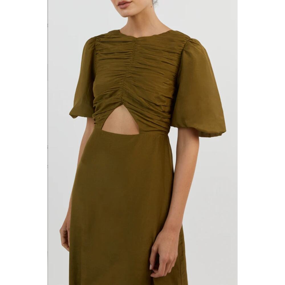 DISSH 6 Frankie Olive Cutout Midi Dress - Picture 3 of 12